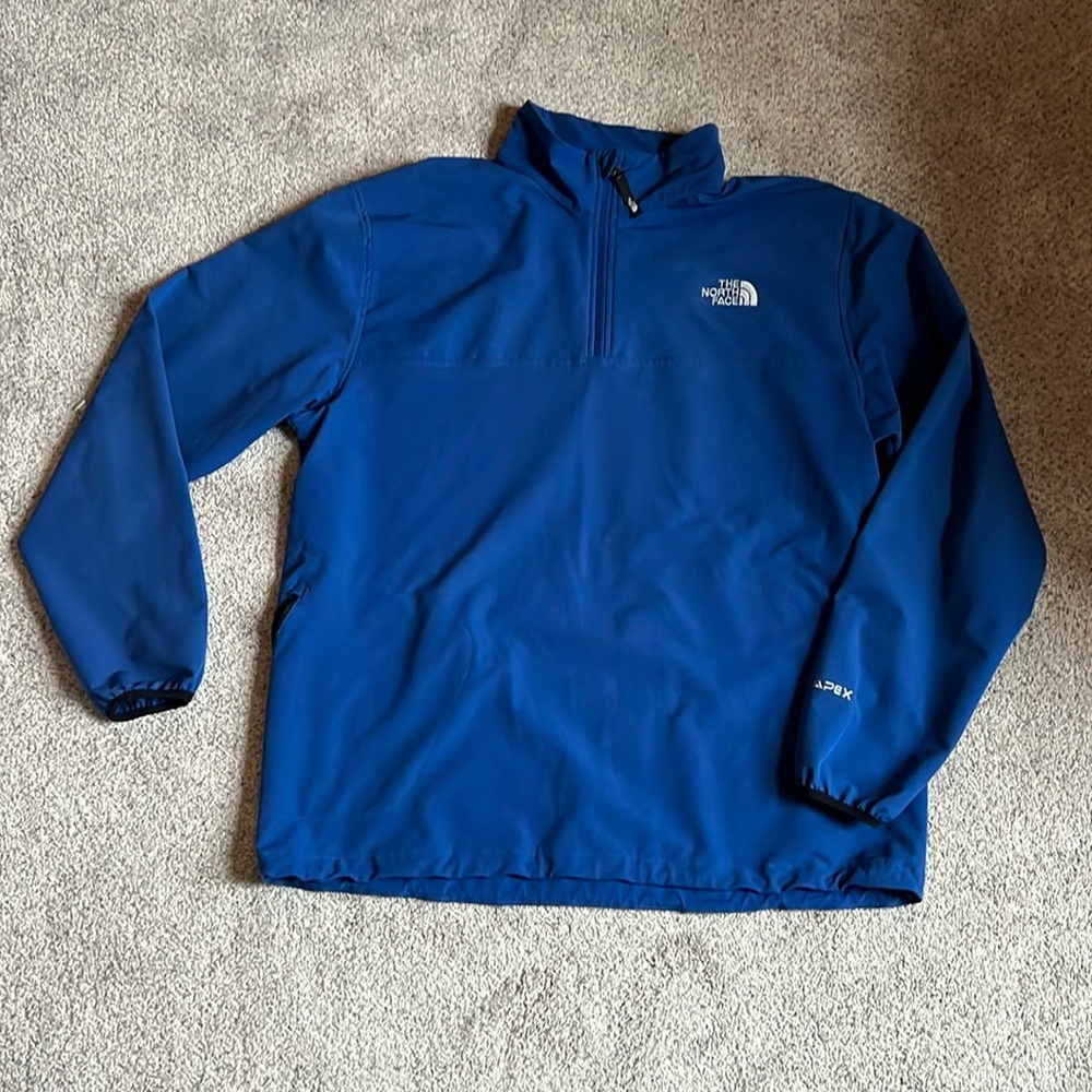 Men’s Royal Blue North Face 1/4 Zip Jacket - XL